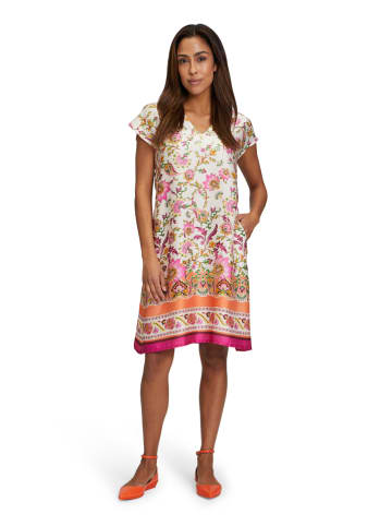 Vera Mont Kleid in Weiß/ Pink/ Orange