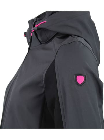 Peak Mountain Softshelljacke "Acafe" in Grau/ Schwarz