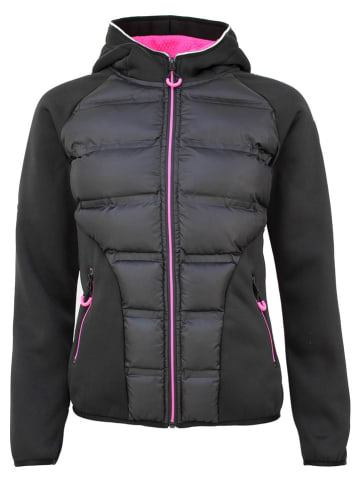 Peak Mountain Softshelljacke "Alley" in Schwarz/ Pink