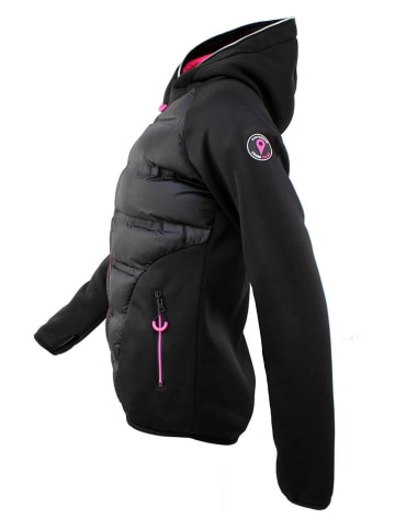 Peak Mountain Softshelljacke "Alley" in Schwarz/ Pink