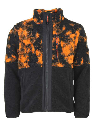 Peak Mountain Fleecejacke "Cefran" in Schwarz/ Orange