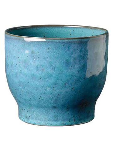 Knabstrup Bloempot "Knabstrup" turquoise - (H)12,5 x Ø 14,5 cm