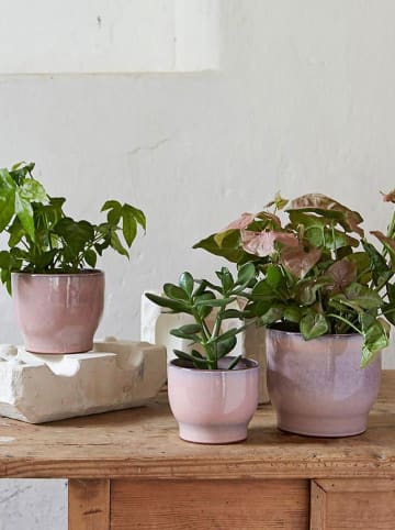 Knabstrup Blumenübertopf "Knabstrup" in Rosa - (H)12,5 x Ø 14,5 cm