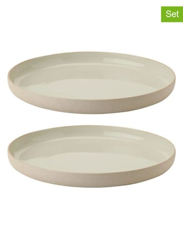 Stelton 2er-Set: Dessertteller ''Emma'' in Beige/ Grau - Ø 19 cm