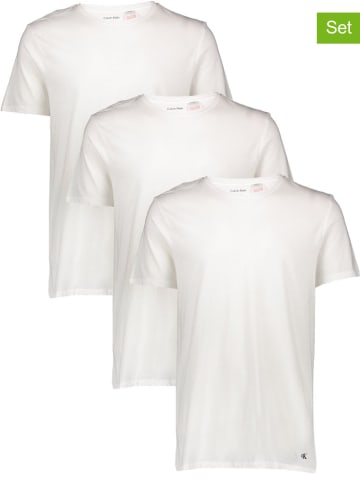 CALVIN KLEIN UNDERWEAR 3er-Set: Shirts in Weiß