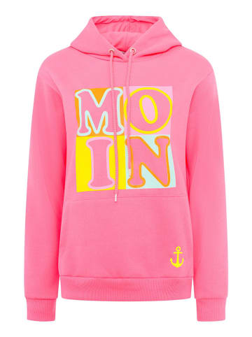 Zwillingsherz Hoodie "Print Moin" in Pink