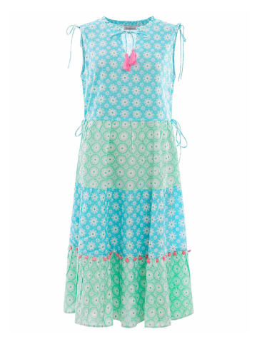 Zwillingsherz Kleid "Hailey" in Türkis/ Grün