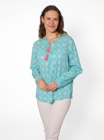 Zwillingsherz Bluse "Maike" in Türkis