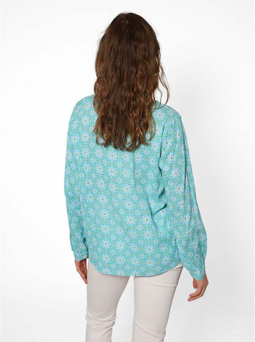 Zwillingsherz Bluse "Maike" in Türkis
