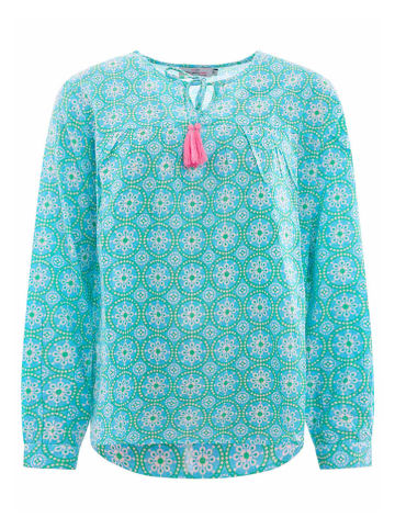 Zwillingsherz Bluse "Maike" in Türkis