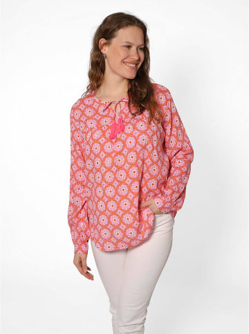 Zwillingsherz Bluse "Maike" in Rosa/ Orange