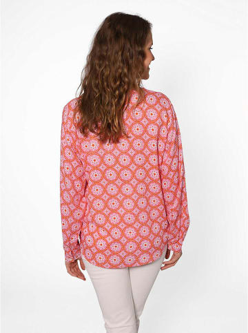 Zwillingsherz Bluse "Maike" in Rosa/ Orange