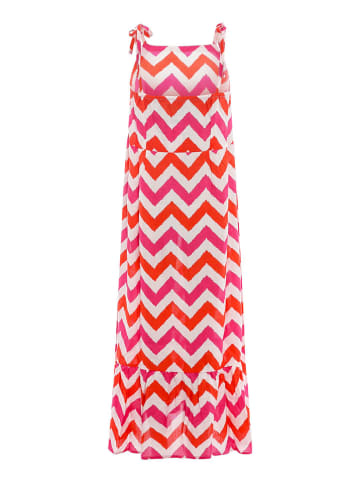 Zwillingsherz Kleid "Zick-Zack" in Rot/ Pink