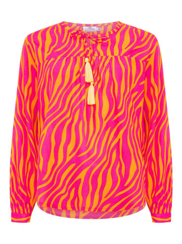 Zwillingsherz Blouse "Zebratraum" roze/oranje