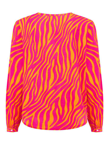 Zwillingsherz Bluse "Zebratraum" in Pink/ Orange