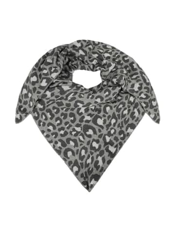 Zwillingsherz Dreieckstuch "Leo" in Grau - (L)200 x (B)130 cm