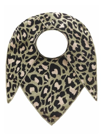 Zwillingsherz Driehoekige doek "Leo" kaki - (L)200 x (B)130 cm
