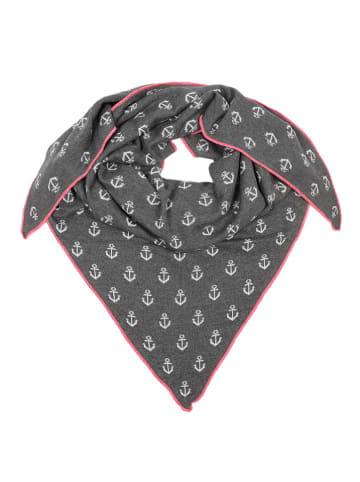 Zwillingsherz Driehoekige doek grijs - (L)200 x (B)130 cm