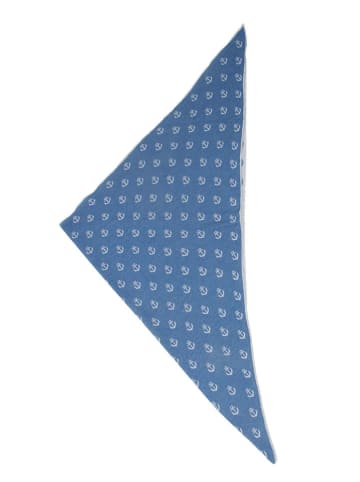 Zwillingsherz Dreieckstuch in Blau - (L)200 x (B)130 cm