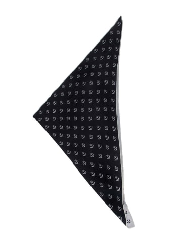 Zwillingsherz Dreieckstuch in Schwarz - (L)200 x (B)130 cm