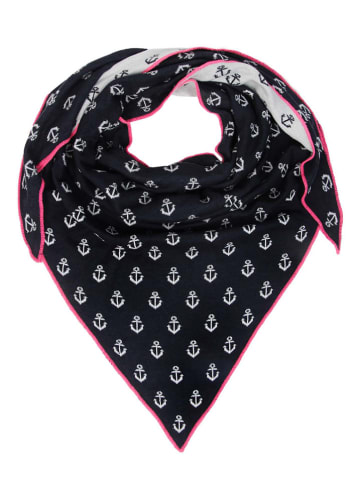 Zwillingsherz Driehoekige doek donkerblauw - (L)200 x (B)130 cm