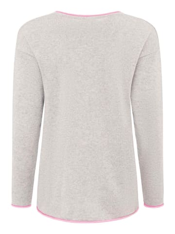 Zwillingsherz Pullover "Smile" in Grau