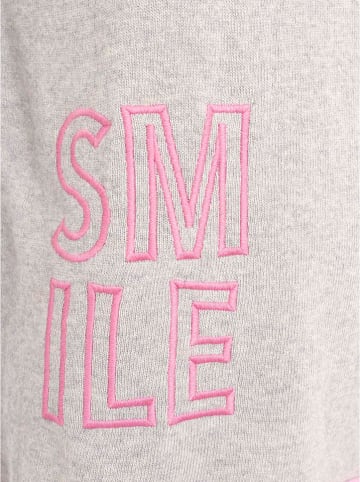 Zwillingsherz Pullover "Smile" in Grau
