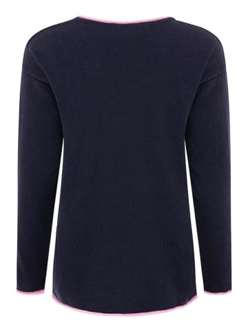 Zwillingsherz Trui "Smile" donkerblauw