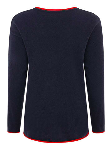 Zwillingsherz Pullover "Smile" in Dunkelblau