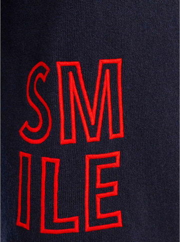 Zwillingsherz Trui "Smile" donkerblauw