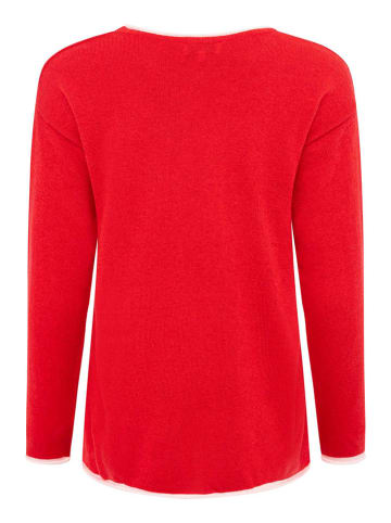 Zwillingsherz Pullover "Smile" in Rot
