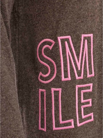 Zwillingsherz Trui "Smile" bruin