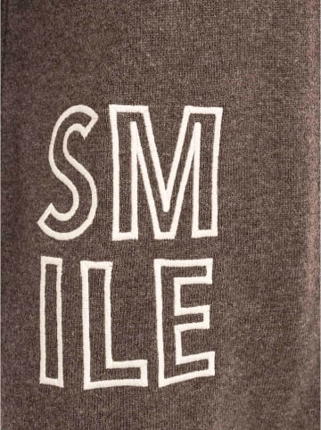 Zwillingsherz Trui "Smile" bruin