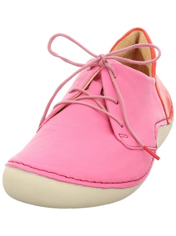 Think! Leder-Schnürschuhe in Rosa