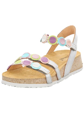 Think! Leren sandalen zilverkleurig/meerkleurig