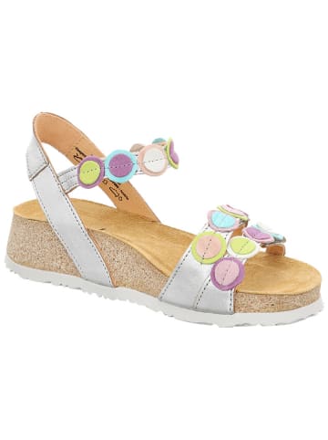 Think! Leren sandalen zilverkleurig/meerkleurig