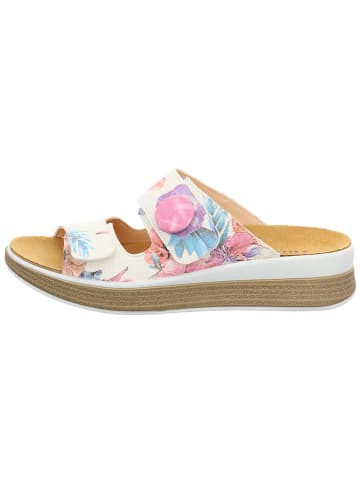Think! Leren slippers crème