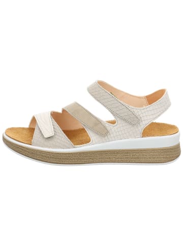 Think! Leder-Sandalen in Weiß/ Beige