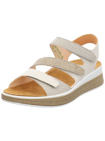 Think! Leder-Sandalen in Weiß/ Beige