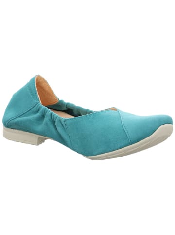 Think! Leder-Ballerinas in Türkis