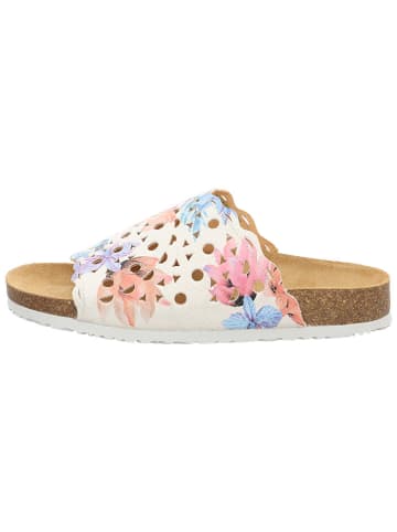 Think! Leren slippers crème