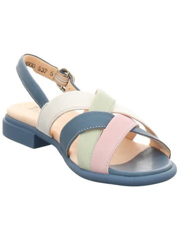 Think! Leren sandalen blauw/lichtroze/wit