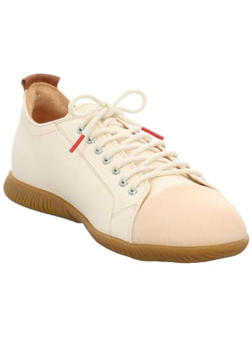Think! Leren sneakers crème/lichtbruin