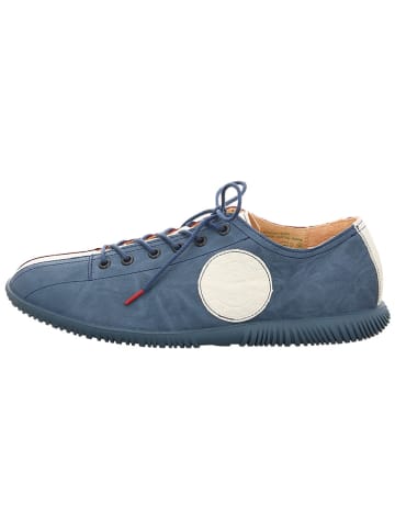 Think! Leren sneakers blauw/rood