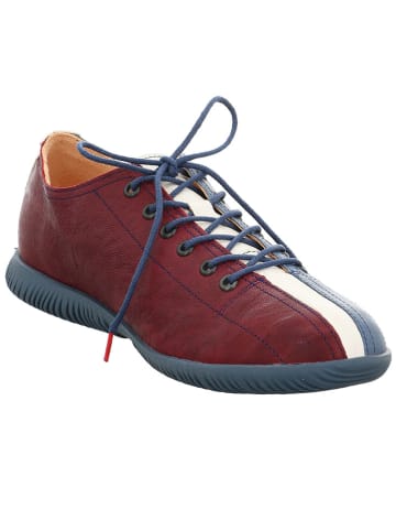 Think! Leren sneakers blauw/rood