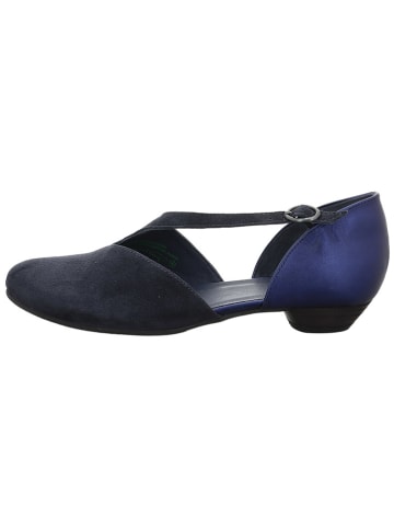 Think! Leder-Ballerinas in Dunkelblau