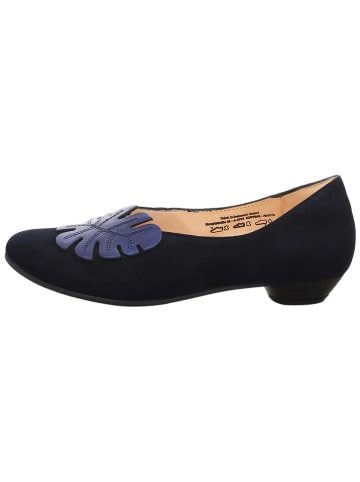 Think! Leder-Ballerinas in Dunkelblau