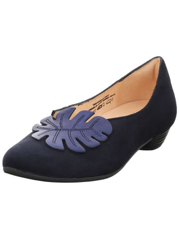 Think! Leder-Ballerinas in Dunkelblau
