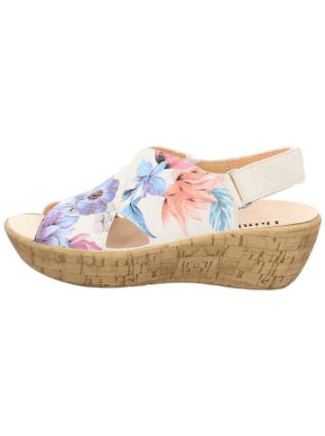 Think! Leder-Sandalen in Creme