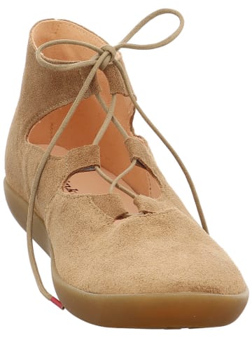 Think! Leder-Ballerinas in Beige